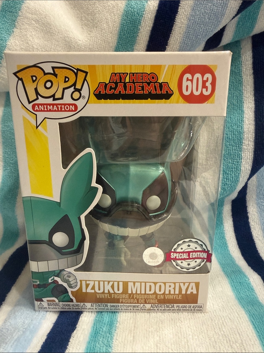 pop Green Izuku Midoriya Vinyl Figure - My Hero Academia
